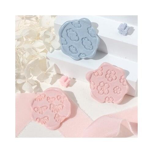 Cloud flower butterfly Stamp Head Custom Wax Seal Heads Stamps Postage Journal Package Wedding Gifts Envelope Handmade Tools