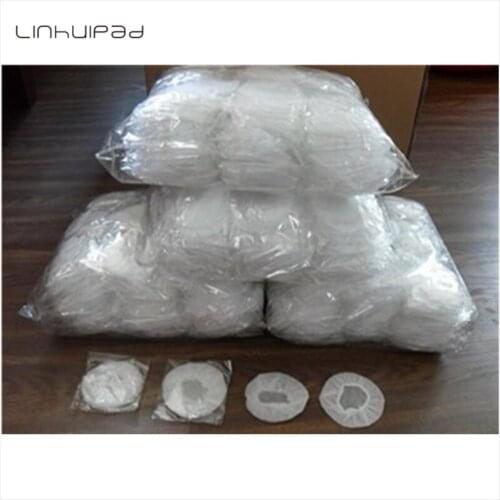 Linhuipad 5000pcs White Nonwoven Sanitary Headphone Covers 6cm Disposable Nonwoven Headphone Earpiece Hygiene cover