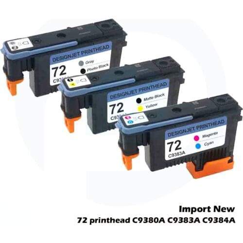 Import New C9380A C9383A C9384A For hp DesignJet 72 printhead T1100 T1120 T1120ps T1300ps T2300 T610 T770 T790 T795