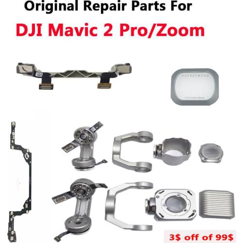 Original DJI Mavic 2 Pro Zoom Part - Gimbal Camera Repair Parts Lens Frame Cover Roll/Yaw Arm Pitch /Roll Motor (Used)