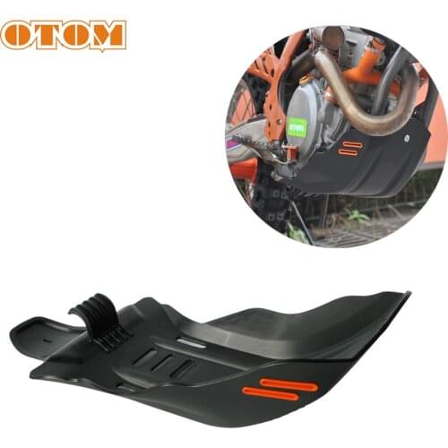OTOM Motorcycle Skid Plates Two Color Design Adding Protective Crack Engine Protection For KTM SXF XCF HUSQVARNA FC FX Motocross
