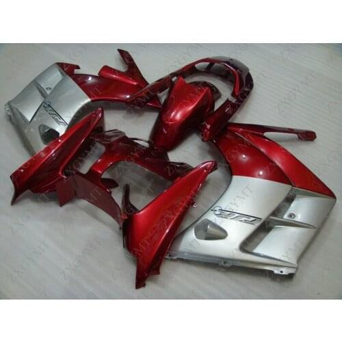Full Body Kits for YAMAHA FJR 1300 2002 - 2006 Pearl Red Silvery Abs Fairing FJR1300 2004 Plastic Fairings FJR 1300 2002