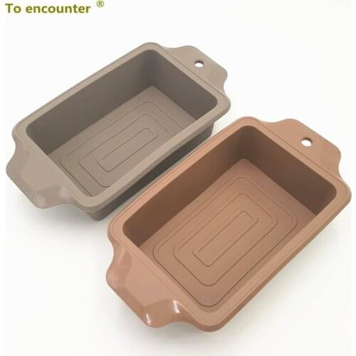 To encounter 28*16*6.5CM 250G Big Beautiful Square Shape 3D Silicone Cake Mold Baking Dishes&Pans DIY Baking Moulds For Bakeware