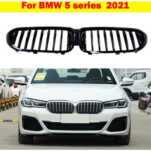 Car Styling Center Grill ABS plastic Front Bumper grill Vertical Bar Middle Grill For BMW 5 series G30/G38 2021