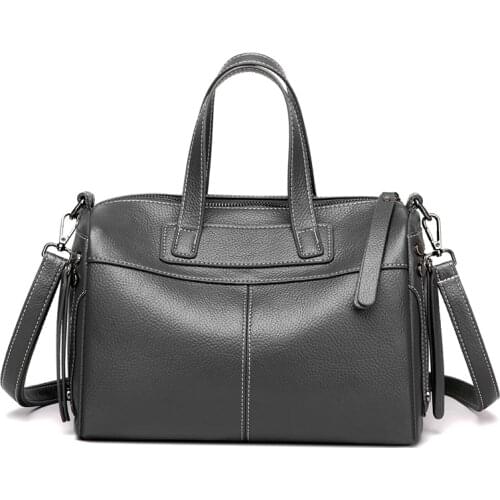 Women Crossbody Tote Fashion Womens Vintage Leather Boston Bag Luxury Brand Designer Handbags High Quality Ladies Shoulder Bags