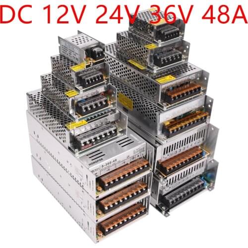 Lighting Transformers DC 12V 24V 36V 48V Power Supply Adapter 12 24 36 48 V 3A 5A 6A 8A 10A 15A 20A LED Driver LED Strip Lab