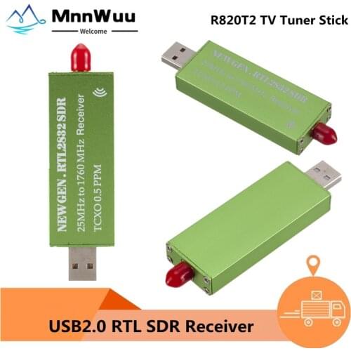 USB 2.0 RTL SDR 0.5 PPM TCXO RTL2832U R820T 25MHZ To 1760MHZ TV Tuner Receiver AM FM NFM DSB LSB SW Radio SDR TV Receiver Stick