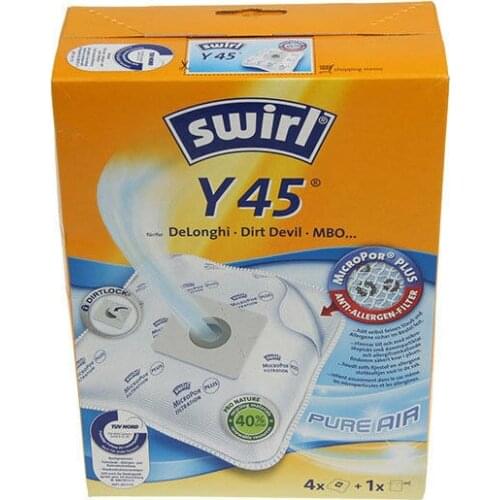 Swirl Y45 4 bags microfiber cleaner Darel QZ DeLonghi Orbit Romeo Cleos