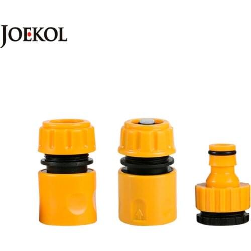 3PCS Coupling Adapter Drip Tape Watering Irrigation Faucet Hose Connecter with 1/2'' 3/4'' Male Garden Water Connector