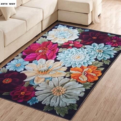 3D stylish living room coffee table carpet hallway mats bathroom mats non-slip childrens bedroom bedside rug HD printing carpet