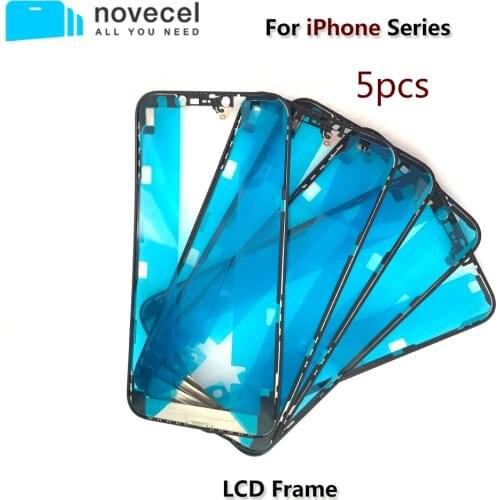 5pcs/Lot Original Quality LCD Bezel Frame with Adhesive Tape for iPhone X Xs XR 11 12 Pro Max Glass Middle Frame Replacement