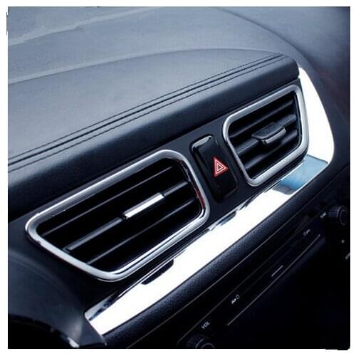 7pcs/set Car styling ABS Chrome Car Air Vent cover trim Decoration frame Fit For KIA RIO K2 2011-2016,car accessories