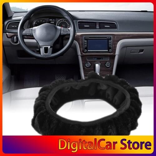 Auto Warm plush winter car steering wheel cover imitation wool Universal auto supplies car accessories hot sale