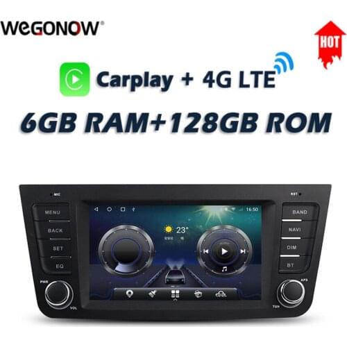 7" Carplay DSP IPS Android 10.0 6GB+128GB 4G LTE Car DVD Player GPS WIFI Bluetooth 5.0 RDS Auto Radio For GEELY EX7 GX7 2014