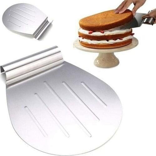 Baking Cake Safe Lifter Transfer Shovel Stainless Steel Transfer Cake Tray Scoop Moving Plate for Pizza Baking Bread Cake Pie