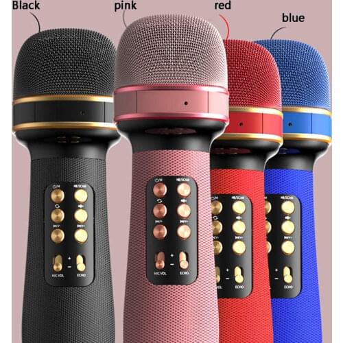 WS-898 Bluetooth Handheld Microphone Karaoke Double Speaker Mic Singing for IOS Android Smart TV System