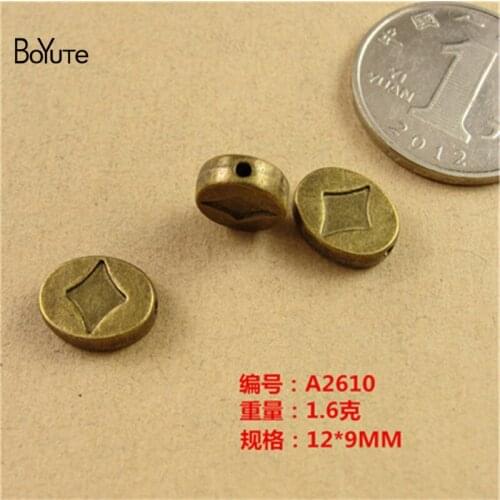 BoYuTe (50 Pieces/Lot) 12*9MM Antique Bronze Plated Zinc Alloy Poker Charms Pendant Jewelry Making Bracelet Necklace Diy Jewelry