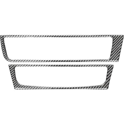 Carbon Fiber Center Control Air Conditioning CD Panel Cover Trim for A6 2012 2013 2014 2015 2016 2017 2018