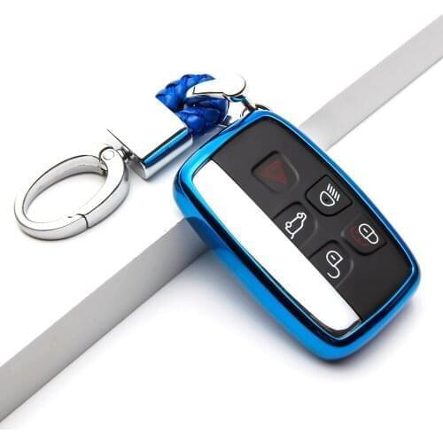 TPU Car Key Cover Protection Case For Land Rover Freelander 2 3 Range Rover Discovery A8 A9 Auto Key Shell Bag Car Styling