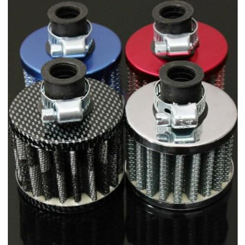 12mm Universal Durable Motor Oil Cold Air Intake Filter Kit Crank Case Vent Cover Breather