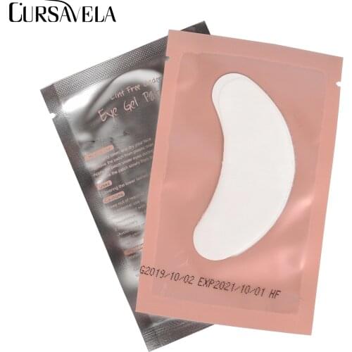 Cursavela Eyelash Pads Patches Eyelash Extension Eyelashes Isolation Stickers Under Eye for Eyelash Grafting Paper Hand Made