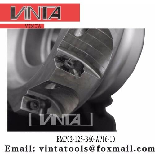 EMP02-125-B40-AP16-10 Indexable milling cutter matched carbide Insert APKT160408