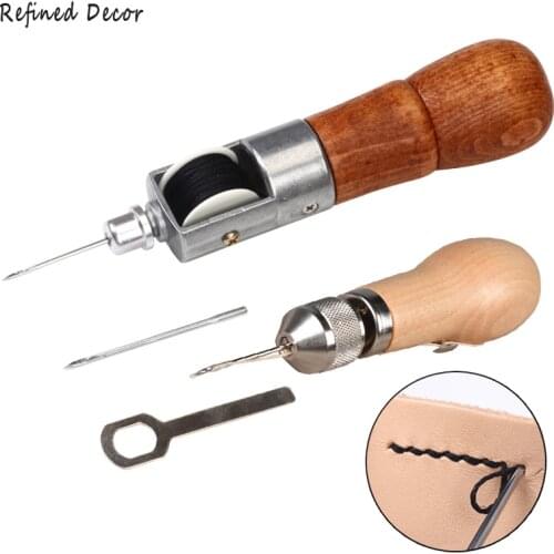 DIY Leather Sewing Tool Leather Hand Sewing Machine Waxed Thread for Leather Craft Edge Stitching Belt Strips Shoemaker Tools