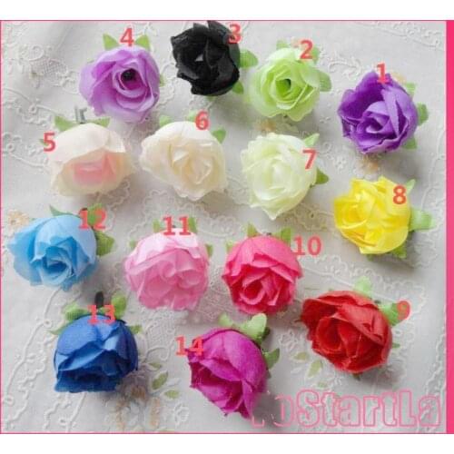 Artificial rose head flower for vine crystal curtain