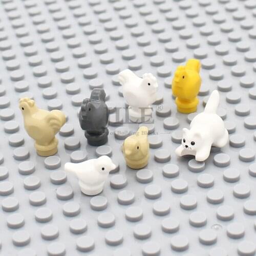 MOC Block Animals Rabbit Bird Dog Pet Cat Model 6251 29685 Building Blocks Toys for Children Blocks Gifts for Kids Learning Toys