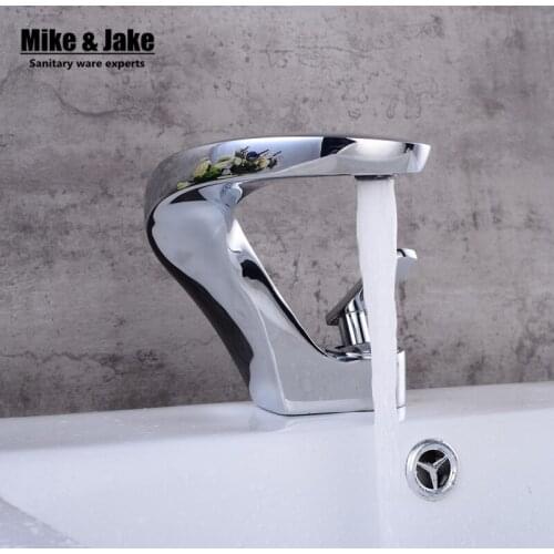 Bathroom snake faucet chorme single hole faucet basin crane basin tap sink tap mixer faucet classic style basin mixer tap QC988