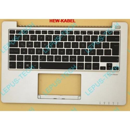 LA SP Latin Keyboard for ASUS X201 X201E S200 S200E 90NB00L2-R31LA0 x202e keyboard with palmrest top case silver color