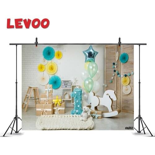 LEVOO Photography Backdrop Interior 1st Birthday Party Gifts Toys Photo Studio Photo Zone Photographic Background Photophone