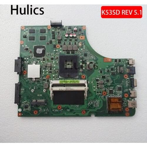Hulics Original laptop Motherboard For Asus K53E K53SD REV 5.1 main board mainboard 2G