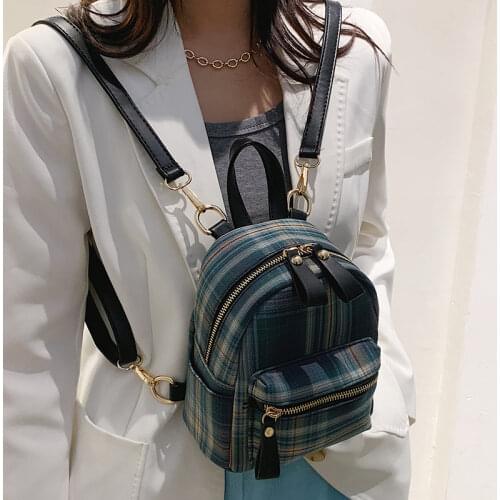 SEETIC Leather Mini Backpack Multi-Function Shoulder Bag Women Quality Backpack Female Anti-Theft Backpack For Teenager Girls