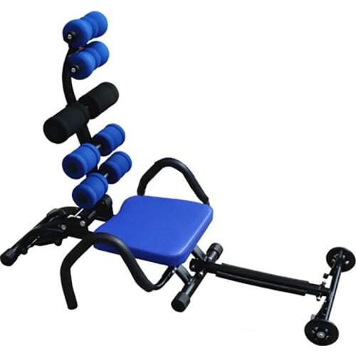 Multifunction Sit-Up Bench Supine Board Ab Coaster Chair Push-Up Rack Abdominal Leg Stretch Cycling Stepper Fitness Equipment
