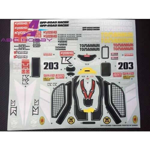 New 1/10 1/8 Buggy Radio RC Crawler Car DIY Sticker Kyosho OPTIMA Racing Team