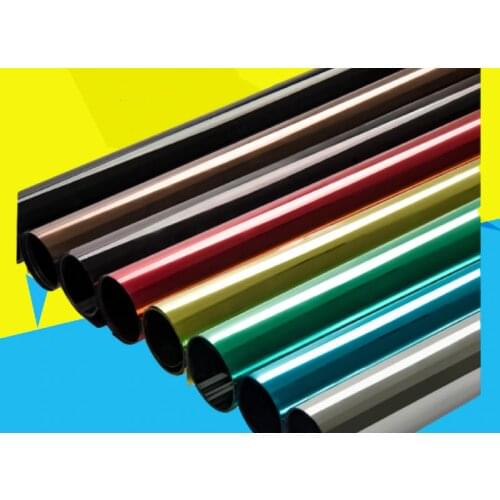 One Way Mirror Glass Window Film Mirror Reflective Nanofilm Heat Control Solar Film Self Adhesive Privacy Glass Tint Sticker
