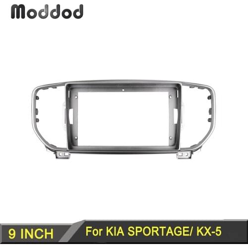 Radio Fascia Fit for KIA SPORTAGE/ KX-5 2005-2018 Double Din 9 inch Frame Stereo DVD Player Install Surround Trim Panel Bezel