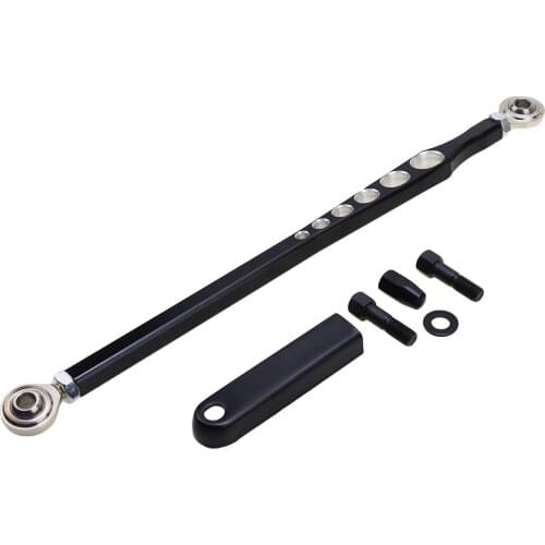 Adjustable Motorcycle 6 Holes Black Gear Shift Linkage Lever For Harley Touring Softail Dyna Wide Glide Trike Rod 1980-2019