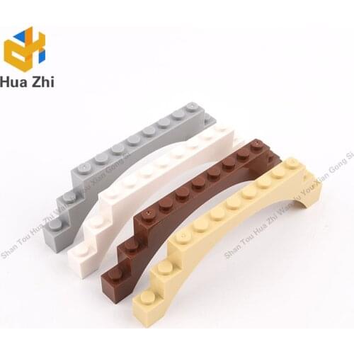 6PCS 6108 Brick Arch 1 x 12 x 3Building Blocks Parts MOC DIY Education Build Toys Brick