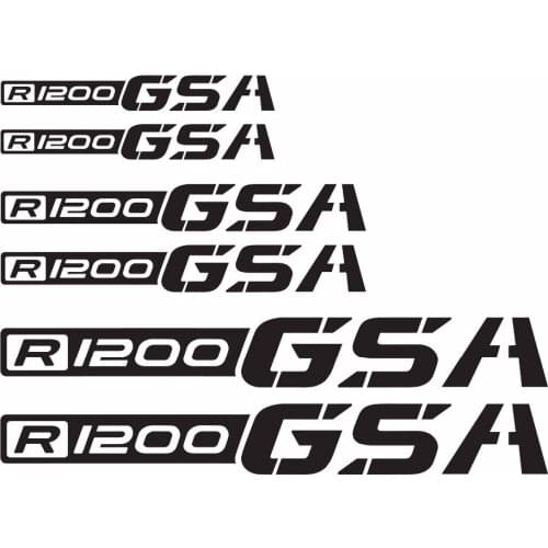 GSA Adventure Motorcycle Reflective Decal Kit "R1200 GSA"