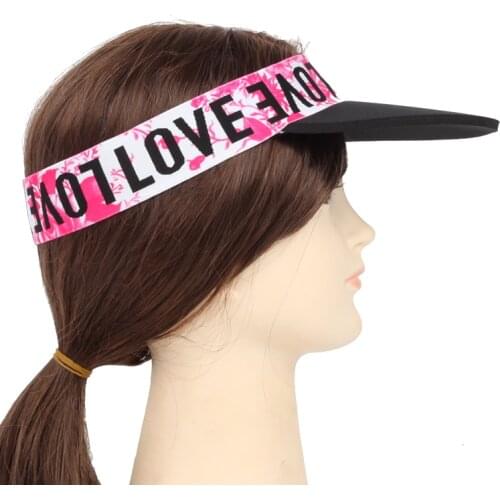 Ultra-Light Sports Visor Hats Golf Running UV Protection Sun Visors Caps For Women Men Letter Printed Headband Caps New