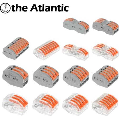 Universal Cable Wire Connector Fast Compact Wire Connection Push In Wiring Terminal Block Socket Lights Switch Wire Connectors