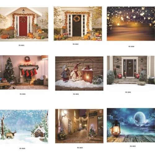 Vinyl Custom Photography Backdrops Prop Festival spot Wooden Planks Theme Photography Background #21005