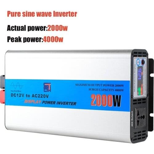 CE ROHS KC High Frequency Off Grid 2000w Inverter 12v 110v 220v Pure Sine Wave Power Inverter 2000 Watt 2000watt 24v Inverter