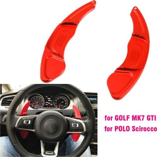 Aluminium DSG steering wheel change paddle extension displacer replacement for VW Golf 7 MK7 POLO GTI 2015+ Scirocco 2015