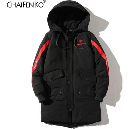 CHAIFENKO Winter Thick Warm Hooded Long Jacket Parkas Coat Men Autumn New Fashion Streetwear Parka Men Windproof Casual Coat Men