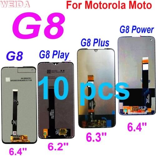 10 PCS AAA+ For Motorola Moto G8 XT2045 G8 Play XT2015 G8 plus LCD Display Touch Screen Digitizer Assembly for Moto G8 Power LCD