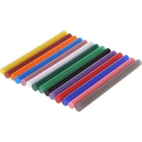 14pcs Hot Melt Glue Stick Mix Color 7mm Viscosity For DIY Craft Toy Repair Tools W329