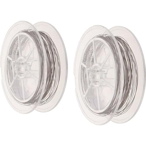 2 Rolls x 10 Meters Diamond Wire Saw Blade Emery Jade Glass Cutting Tool Marble Gem Cutter